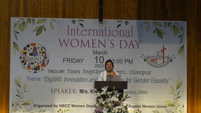NBCC Women Department and Dimapur Baptist Women Union celebrated International Women's Day at Town Baptist Church on March 10. (Morung Photo)